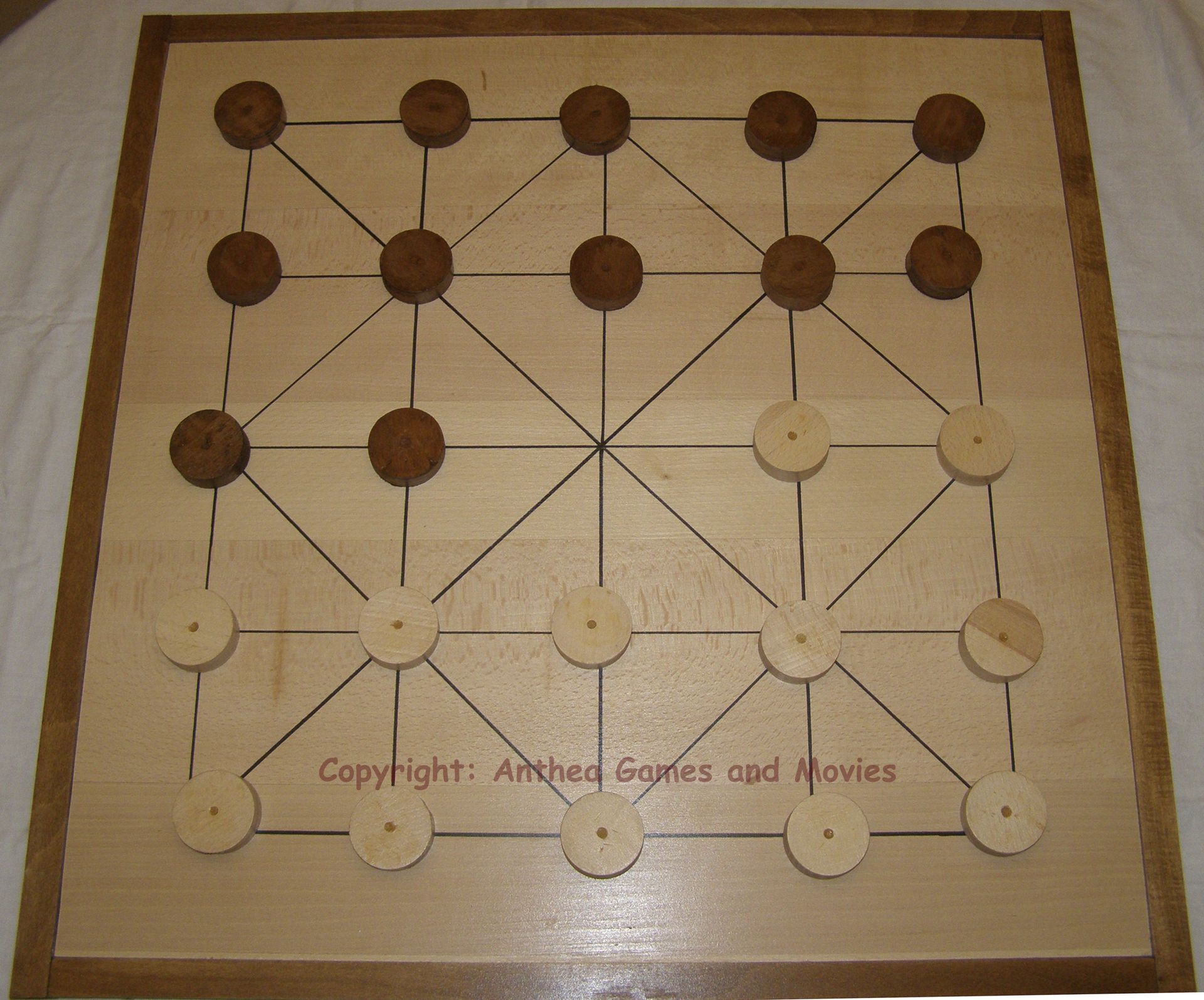 Location du jeu en bois "'Alquerque" - Anthea Games